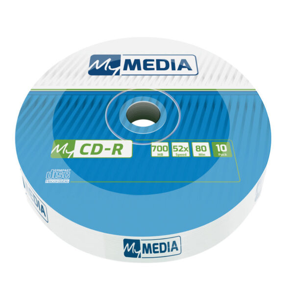 50770_01 CD-R MyMedia 700MB 52× Matt Silver, Wrap pakiranje 10 kom.