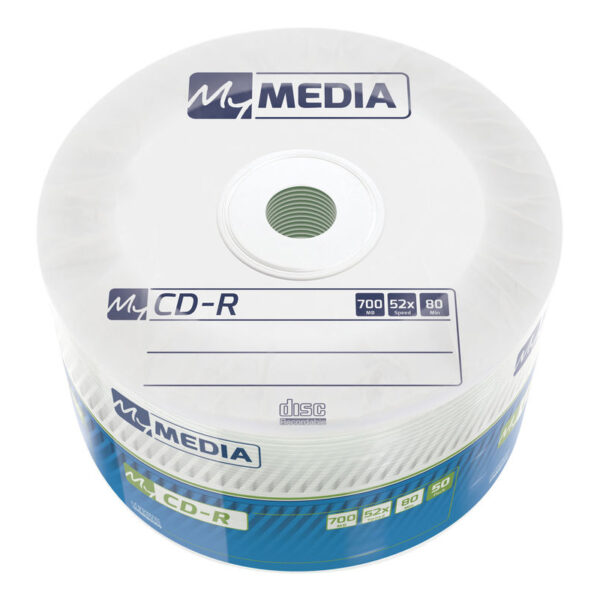 50771_01 CD-R MyMedia 700MB 52× Matt Silver, Wrap pakiranje 50 kom.