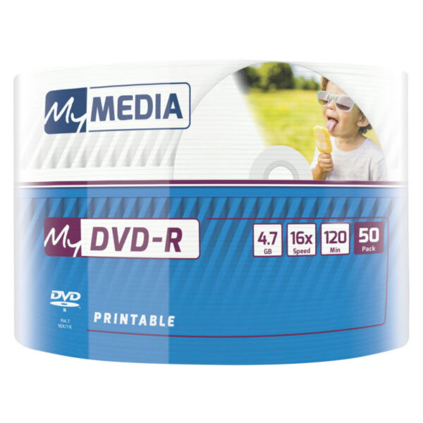 DVD-R MyMedia 4.7GB 16× InkJet printabilni, Wrap pakiranje 50 kom.