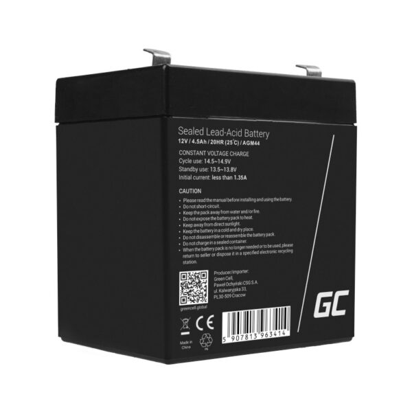 Green Cell (AGM44) baterija AGM 12V/4.5Ah