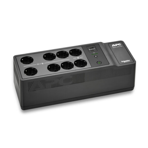 APC Back UPS 850VA/520W, Offline, 8x Schuko CEE7, USB C+A charging ports (BE850G2-GR)