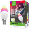 WOOX WiFi Smart LED RGB+CCT žarulja E14, 5W, 470lm, 2700K-6500K dimabilna, WooxHome app, glasovna kontrola - Alexa & Google Assistant (R9075)