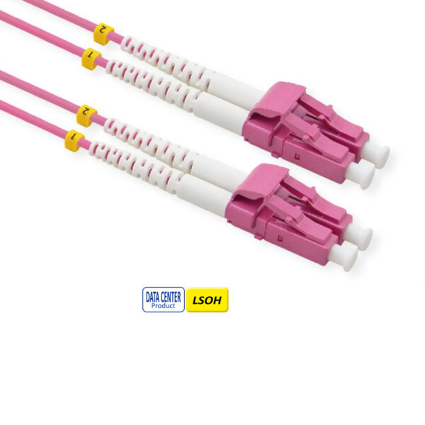 51794_01 Roline VALUE optički mrežni kabel 50/125µm LC/LC Duplex, OM4, LSOH, ljubičasti, 2.0m