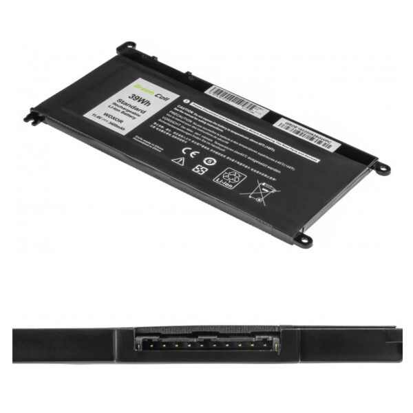Green Cell (DE150) 3400 mAh,11.4V baterija za Dell Inspiron 13 5368 5378 5379 14 5482 15 5565 5567 5568 5570 5578 5579 7560 7570 17 5770