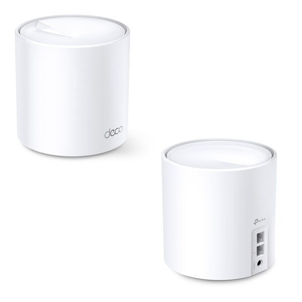 TP-Link AX1800 Deco X20, Dual-Band Mesh Wi-Fi 6, 574Mbps/1201Mbps (2.4GHz/5GHz), 802.11ax/ac/n/a/b/g, 2×G-LAN, Deco App