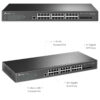 TP-Link Omada JetStream 24-port Gigabit Smart preklopnik (Switch), 24×10/100/1000M RJ45 ports, 4×Gigabit SFP, 1U 19" rack mount