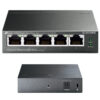TP-Link 5-port Gigabit PoE Easy Smart preklopnik (Switch), 5×10/100/1000M RJ45, 4×PoE+, metalno kućište, 13" (65W)