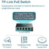 TP-Link 5-port Gigabit PoE Easy Smart preklopnik (Switch), 5×10/100/1000M RJ45, 4×PoE+, metalno kućište, 13" (65W)
