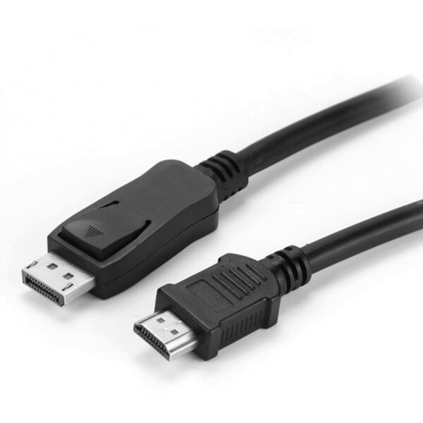 53896_01 Roline VALUE DisplayPort kabel v1.1, DP - HDMI (HDTV), M/M, 10m, crni