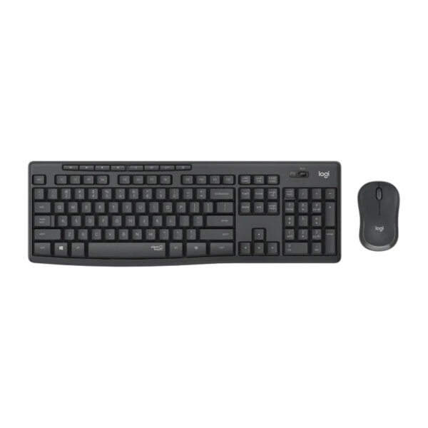 Logitech MK295 Silent bežična tipkovnica+miš, USB, tamnosiva (920-009809)