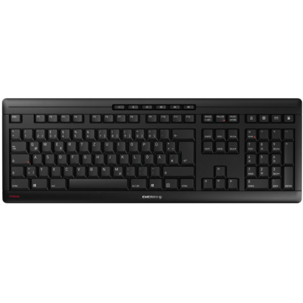 Cherry Stream tiha bežična tipkovnica, crna