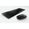 Cherry Stream Desktop Recharge tiha bežična tipkovnica + miš, crna