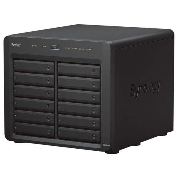 55218_01 Synology DS3622xs+ DiskStation 12-bay NAS server, 2.5"/3.5" HDD/SSD podrška, Hot Swappable HDD, Wake on LAN/WAN, 16GB DDR4, 2×G-LAN/2×10GbE, USB3.2 Gen 1