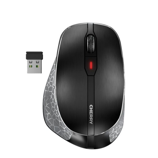 Cherry MW 8C Ergo bežični/BT optički miš, AES-128, USB, crni