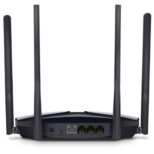 Mercusys AC1800X bežični usmjerivač (Dual-Band WiFi6 Router) 574Mbps/1201Mbps (2.4GHz/5GHz), 802.11ax/ac/a/b/g/n, 3×G-LAN, 1×G-WAN, MU-MIMO, 4×5 dBi fiksne omni-direkcione antene