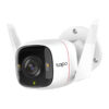 TP-Link Tapo bežična vanjska kamera 2K QHD (2560×1440), H.264 video, 4MP, RJ45, microSD do 256GB, Pan/Tilt, Day/Night, dvosmjerni audio, detekcija pokreta, vodootporna IP66, Android/iOS podrška