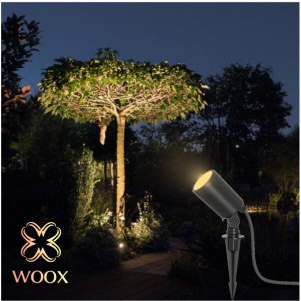 WOOX WiFi Smart LED vrtna svijetiljka RGB+CCT, 7W, 520lm, 3000K-6500K, Amazon Alexa i Google Assistant (R5147)