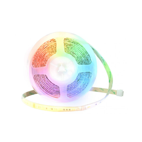 WOOX WiFi Smart LED traka RGB + muzička funkcija, 5m, 24W, 3000K-6500K, vodootporna, WooxHome app, glasovna kontrola - Alexa & Google Assistant (R5149)
