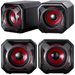 SureFire Gator Eye igraći zvučnici 2.0, 5W RMS, 3.5mm/USB, crveni