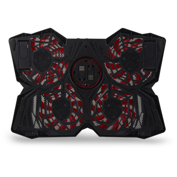 SureFire Bora Gaming podloga za hlađenje prijenosnika do 17", USB, crveni LED