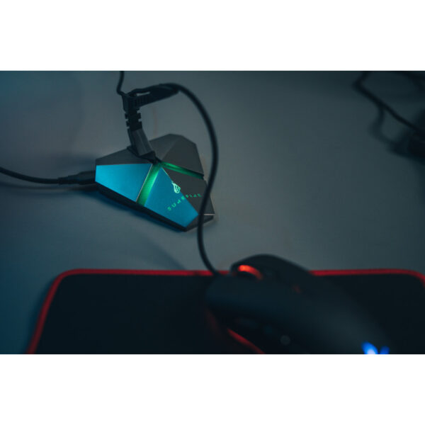 SureFire Axis igraći HUB - držač za miš, 3×USB 3.2 Gen1, 1×MicroSD, RGB LED