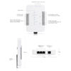 Ubiquiti UniFi Access Hub 3x GbE PoE out, 1xGbE PoE++ in