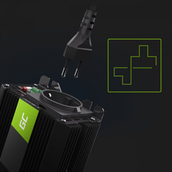 Green Cell strujni inverter PRO 12V na 230V, 150W/300W Modified sine wave (INVGC06)