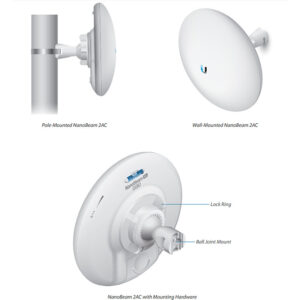 Ubiquiti airMax NanoBeam 2AC-13, 2.4GHz MIMO, 13dBi