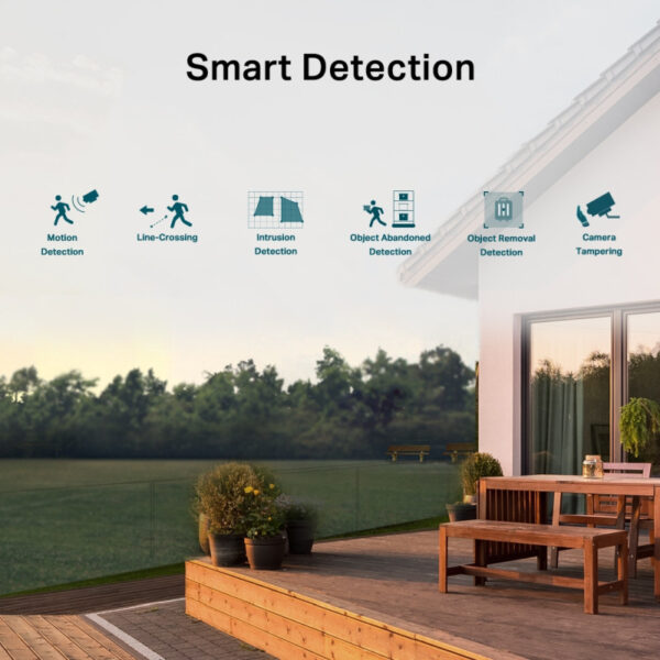 TP-Link vanjska IP Bullet Full color HD kamera, H.265+ video, 4MP, 4mm leća, RJ45, Night Vision, detekcija pokreta, vodootporna IP66, VIGI app