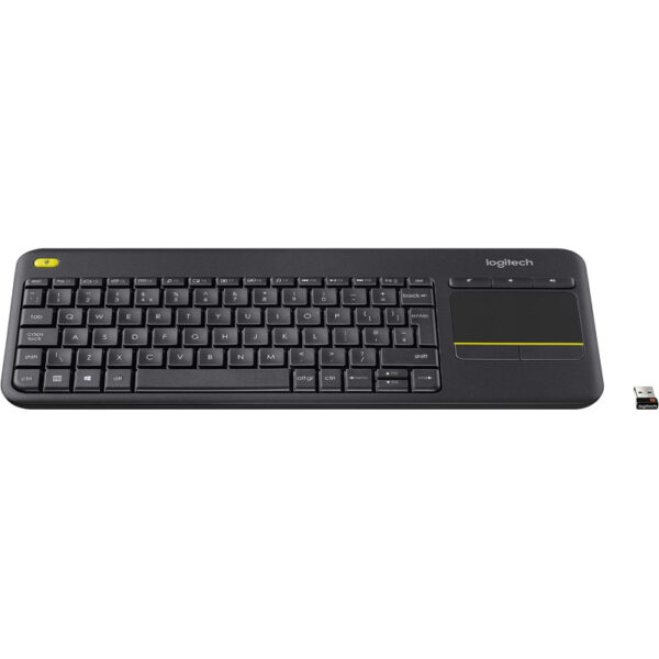 Logitech K400 Plus bežična tipkovnica+touchpad, USB, crna (920-008385)