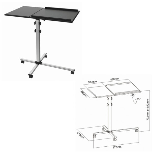 58576_01 S-BOX mobilni podni stalak za projektor (PFS-2)