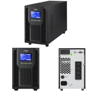 Fortron Source Champ Tower 2000VA/1800W, On-line double conversion, USB, RS-232, 4×IEC, 4×9Ah, 3.5min autonomija, LCD