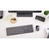 Cherry KW 9100 SLIM bežična/BT tipkovnica, AES-128 enkripcija, crna