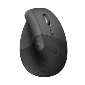 Logitech Lift bežični ergonomski miš, USB, sivi (910-006473)
