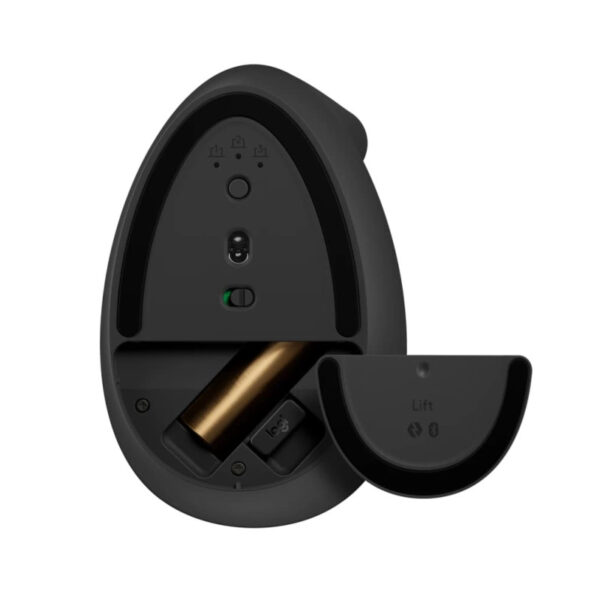 Logitech Lift bežični ergonomski miš, USB, sivi (910-006473)