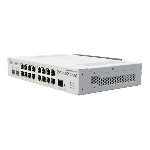 Mikrotik Cloud Core Router 2004-16G-2S+PC, Cortex A57 1.7GHz CPU, 4GB RAM, 128MB NAND,16×G-LAN, 2×SFP+, desktop kučište, PSU, rackmount, RouterOS L6