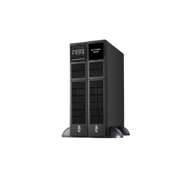 Fortron Source Clippers Rack/Tower 3000VA/3000W, On-line double conversion, USB, RS-232, EPO, 8×C13, 6×9Ah, 3min autonomija, LCD
