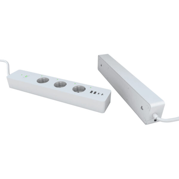 WOOX WiFi Smart multi-utičnica, 3×strujna utičnica, 2×USB-A, 2×USB-C punjač, WooxHome app, glasovna kontrola - Alexa & Google Assistant, 1.5m (R6132)