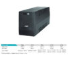 Fortron Source FP 1000VA/600W, Line-interactive, 4×Schuko, 2×7Ah, 4min.autonomija