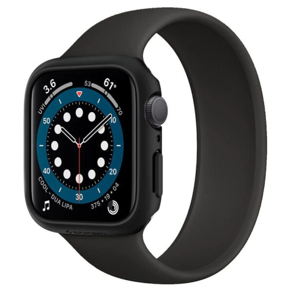 Spigen Thin Fit, zaštitna maska za Apple pametni sat, crna - Apple Watch SE 2022/6/SE/5/4 (44mm)