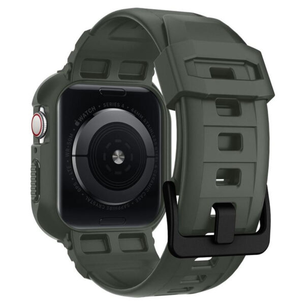 61004_04 Spigen Rugged Armor Pro, zaštitna maska s remenom za Apple pametni sat, zelena - Apple Watch 8/7 (45mm)/SE 2022/6/SE/5/4 (44mm)