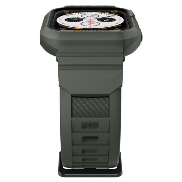 61004_05 Spigen Rugged Armor Pro, zaštitna maska s remenom za Apple pametni sat, zelena - Apple Watch 8/7 (45mm)/SE 2022/6/SE/5/4 (44mm)