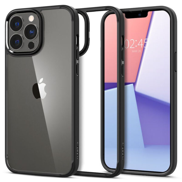 Spigen Ultra Hybrid, zaštitna maska za telefon, mat crna - iPhone 13 Pro
