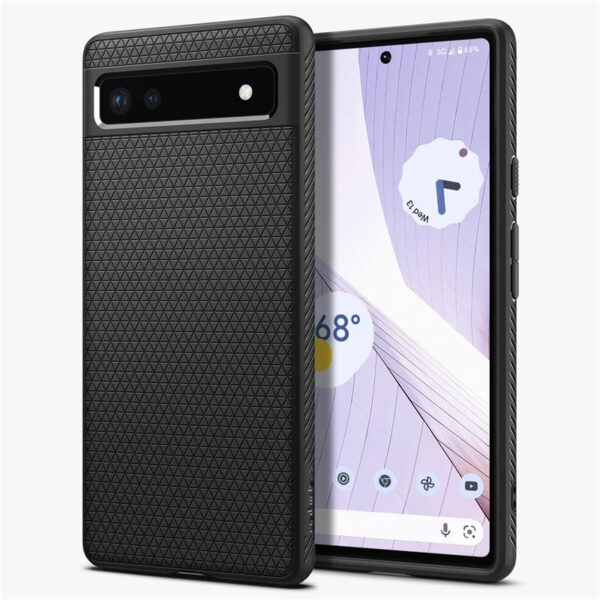 Spigen Liquid Air, zaštitna maska za telefon, crna - Google Pixel 6a