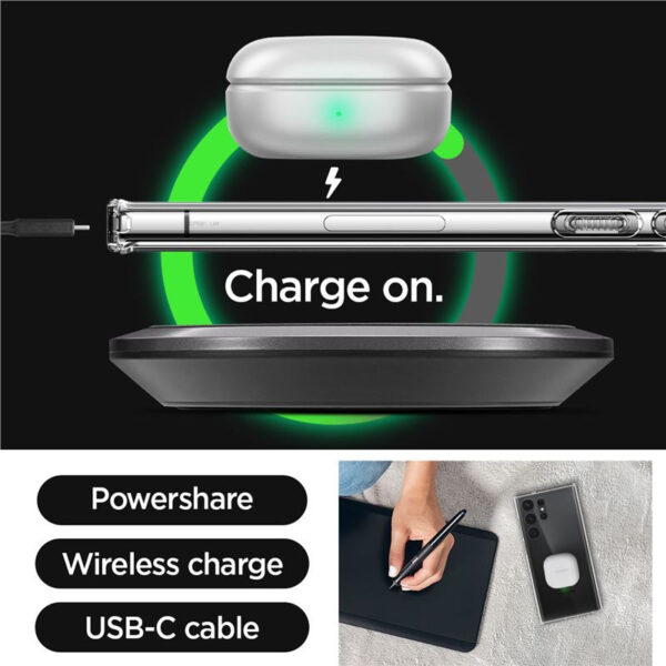 Spigen Ultra Hybrid, zaštitna maska za telefon, prozirna - Samsung Galaxy S23 Ultra