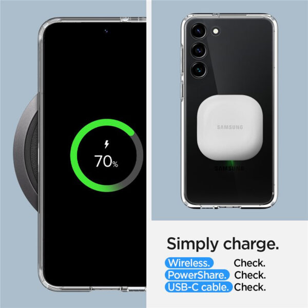 Spigen Ultra Hybrid, zaštitna maska za telefon, prozirna - Samsung Galaxy S23