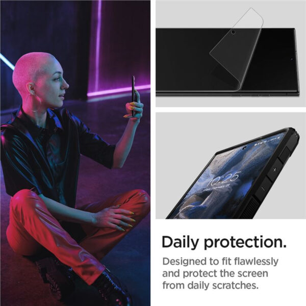 Spigen Film Neo Flex, zaštitna navlaka za ekran telefona, prozirna, 2 kom - Samsung Galaxy S23 Ultra