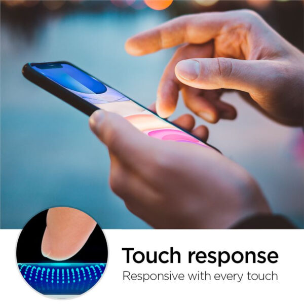 Spigen Align Glas.tR, zaštitno staklo za ekran telefona, 2 kom + okvir za instalaciju - iPhone 11/XR (AGL00101)