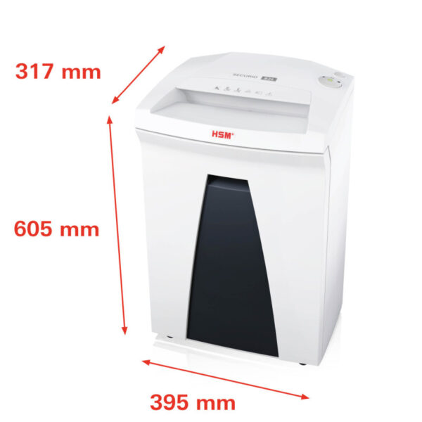 HSM securio B24 uništavač dokumenata + CD medija, trakasti + poprečni rez, 4.5×30mm, razina sigurnosti E-3/F-1/O-3/P-4/T-4, kapacitet 35l
