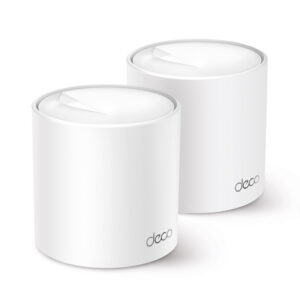 TP-Link AX3000 Deco X50 (2-pack), Dual-Band Mesh Wi-Fi 6, 574Mbps/2402Mbps (2.4GHz/5GHz), 802.11ax/ac/n/a/b/g, 3×G-LAN, Deco App